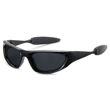 Y2K Style Retro Futuristic Sports Wrapround Polarized Sunglasses 1088